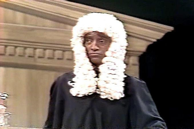 Sammy brought over his Judge routine from Laugh In